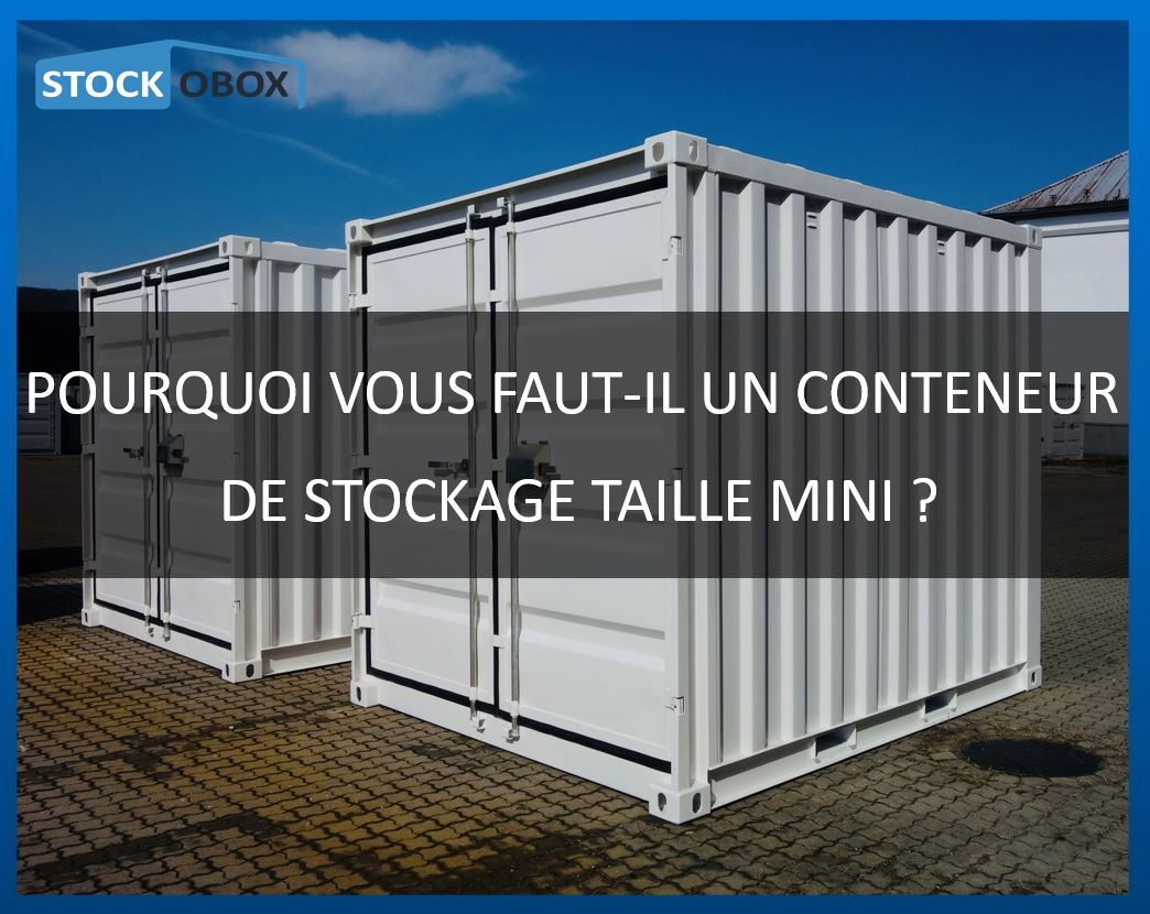 Pourquoi vous faut-il un conteneur de stockage TAILLE MINI ?